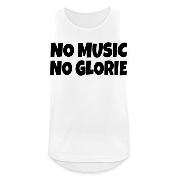 Keine Musik kein Ruhm * - Männer Tank Top atmungsaktiv - Weiß - Vorne - Nick (188cm)