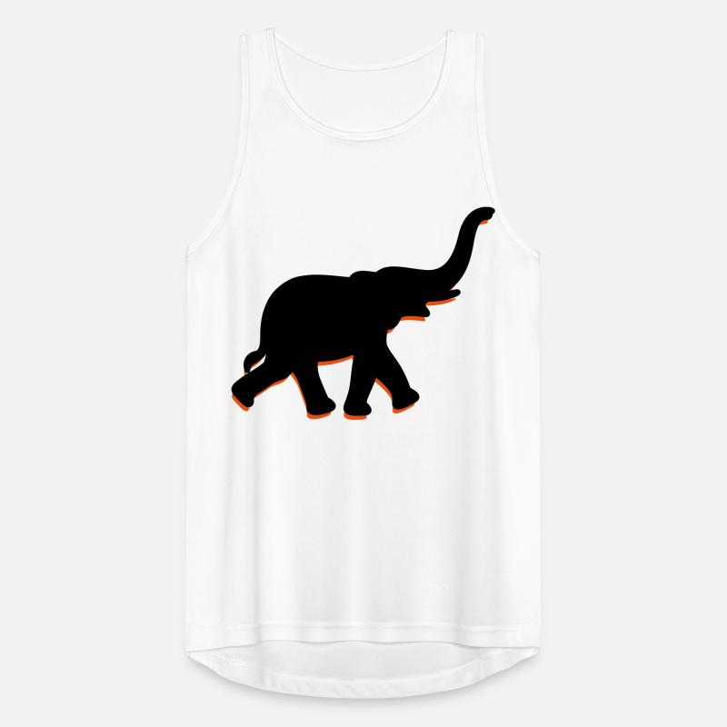 Ein großer Elefant mit einem Rüssel Männer Tank Top atmungsaktiv
