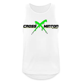 Crossminton - Men's Breathable Tank Top - white - Front - Nick (188cm)