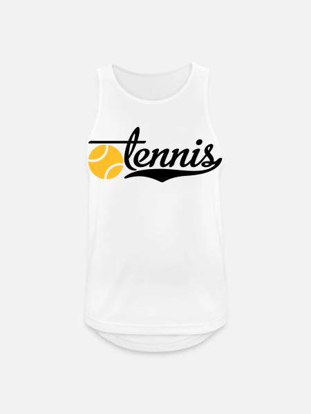 Tennis - Männer Tank Top atmungsaktiv - Weiß