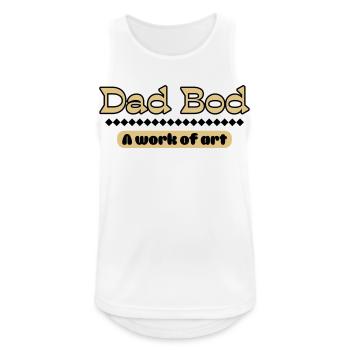 Dad Bod – Artful statement for fathers - Men's Breathable Tank Top - white - Front - Nick (188cm)