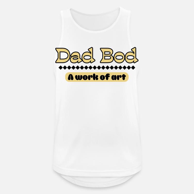 Dad Bod – Artful statement for fathers - Men's Breathable Tank Top - white