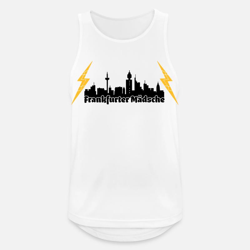 Frankfurter Maedsche ffm skyline - Männer Tank Top atmungsaktiv - Weiß
