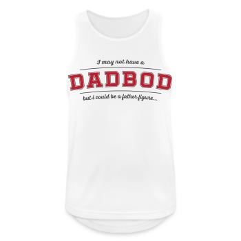 Dad Bod Father Figure Pun Tee (Change Color!) - Men's Breathable Tank Top - white - Front - Nick (188cm)