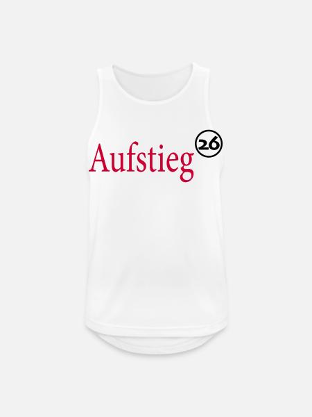 Aufsteiger 2026 Aufstieg - Männer Tank Top atmungsaktiv - Weiß