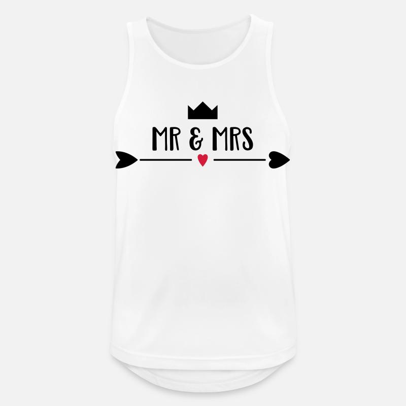 wedding - Men's Breathable Tank Top - white
