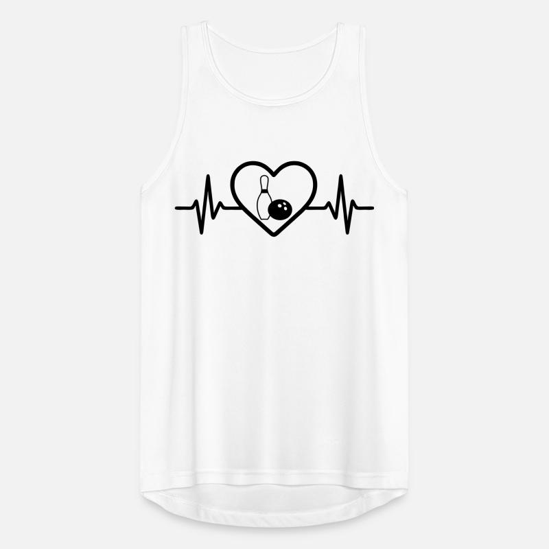 Bowling Herz Freizeit Männer Tank Top atmungsaktiv