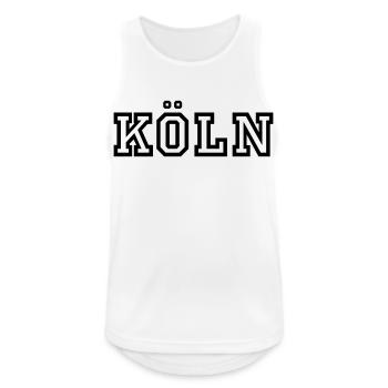 Cologne - Men's Breathable Tank Top - white - Front - Nick (188cm)