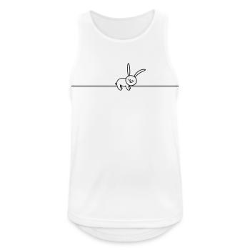 sleeping Line art - Men's Breathable Tank Top - white - Front - Nick (188cm)