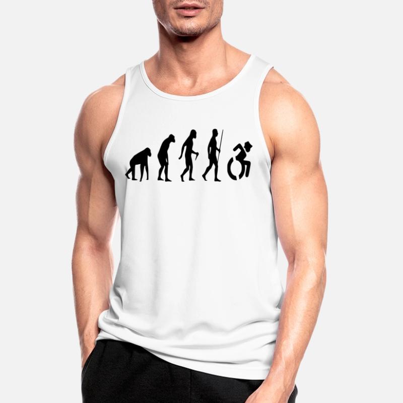 Evolution Rollstuhl. Die Rollstuhl-Evolution * Männer Tank Top atmungsaktiv