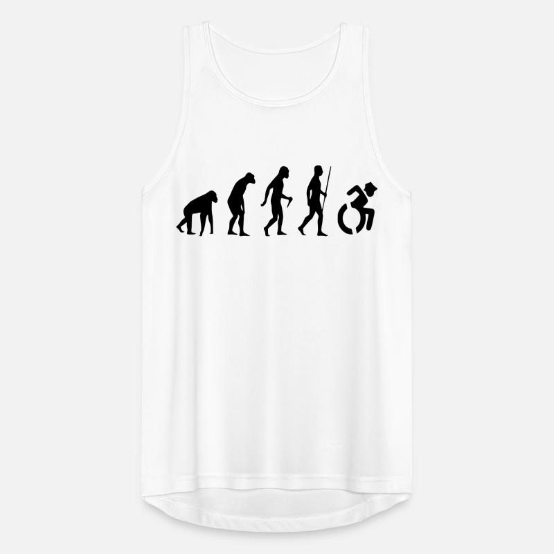 Evolution Rollstuhl. Die Rollstuhl-Evolution * Männer Tank Top atmungsaktiv