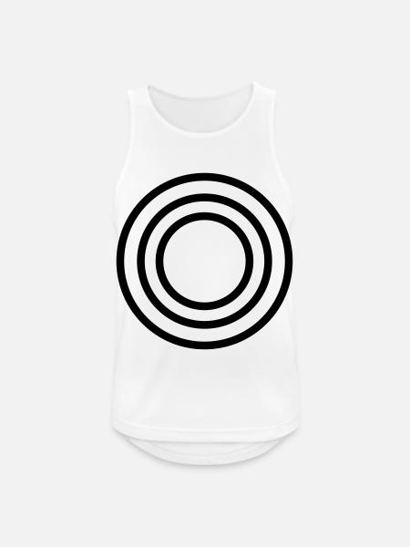 Kreis Symbole Zeichen - Männer Tank Top atmungsaktiv - Weiß