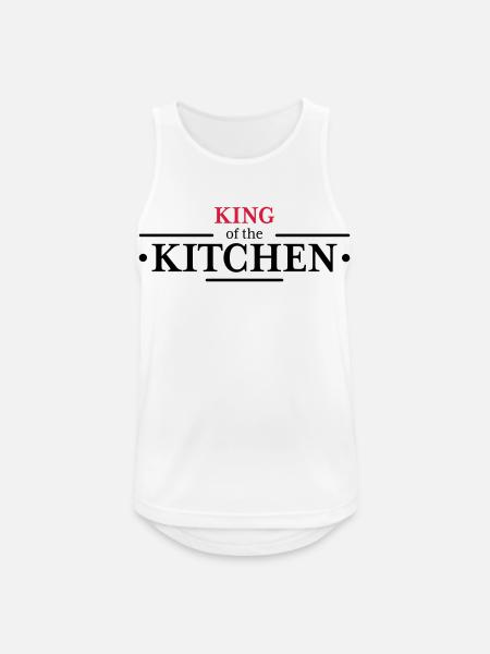 King of the Kitchen - Men's Breathable Tank Top - white