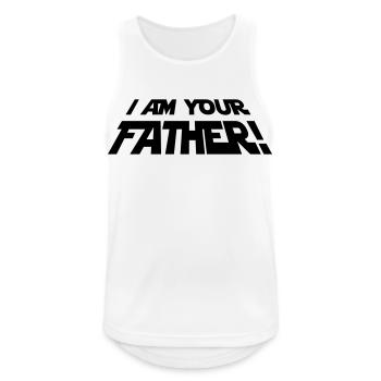 I'm Your Father - Débardeur respirant Homme - blanc - Devant - Nick (188cm)