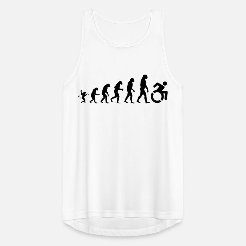Evolution des Rollstuhls * Männer Tank Top atmungsaktiv