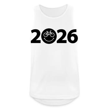 Bike Tour 2026, Mountain Bike 2026, Bike 2026 - Men's Breathable Tank Top - white - Front - Nick (188cm)