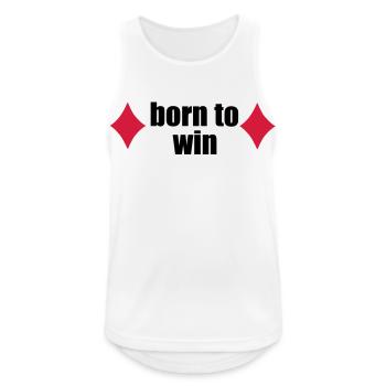 poker - Men's Breathable Tank Top - white - Front - Nick (188cm)