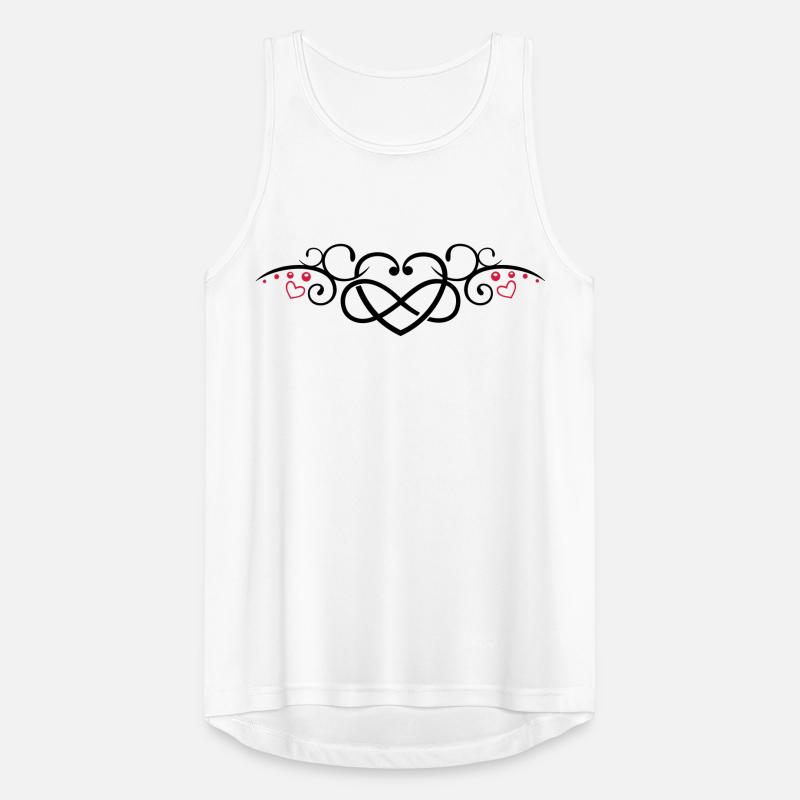 Herz mit Unendlichkeitschleife, infinity Männer Tank Top atmungsaktiv