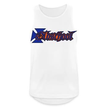 Old School - style - cool - Männer Tank Top atmungsaktiv - Weiß - Vorne - Nick (188cm)