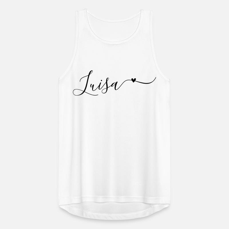Luisa Surname First Name Decorative Men's Breathable Tank Top