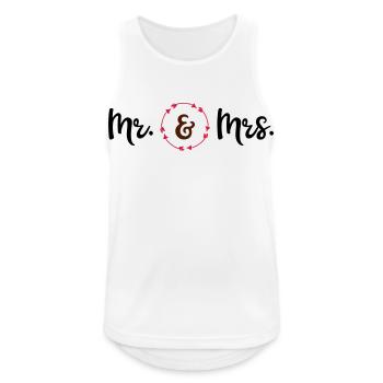 wedding - Men's Breathable Tank Top - white - Front - Nick (188cm)