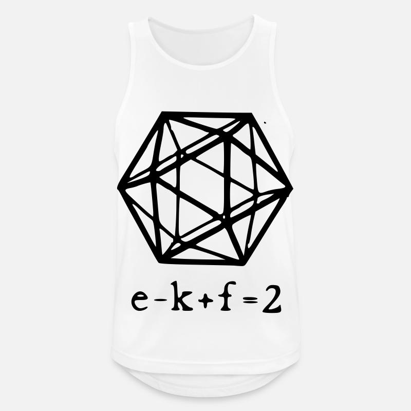 euler polyheder replacement - Men's Breathable Tank Top - white