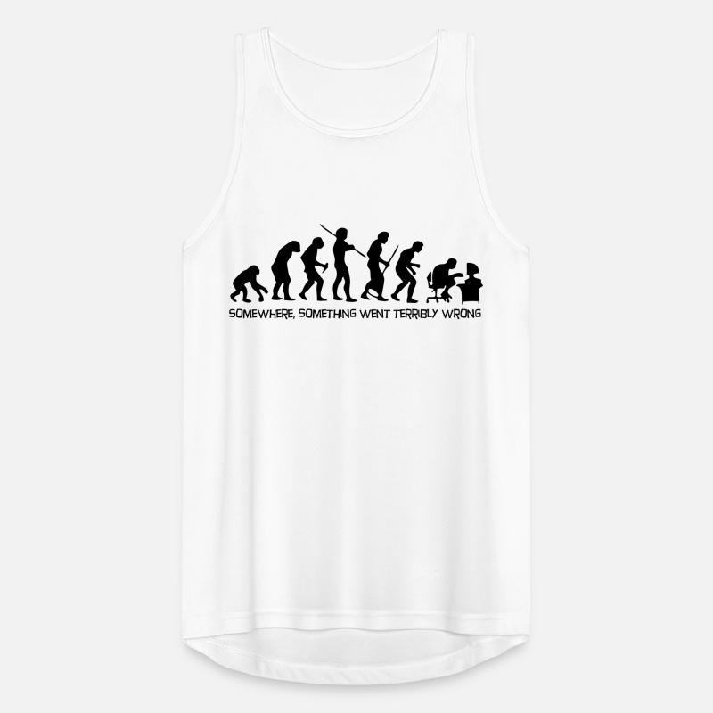 Die Evolution des Menschen Männer Tank Top atmungsaktiv