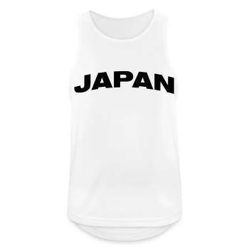 Japan - Männer Tank Top atmungsaktiv - Weiß - Vorne - Nick (188cm)