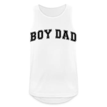 Boy Dad Vater eines Sohnes Papa Vatertag - Männer Tank Top atmungsaktiv - Weiß - Vorne - Nick (188cm)