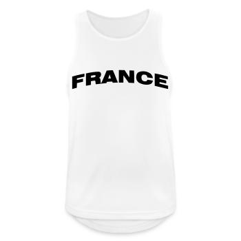 France - Débardeur respirant Homme - blanc - Devant - Nick (188cm)