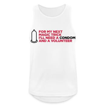 My dirty magic trick! - Men's Breathable Tank Top - white - Front - Nick (188cm)