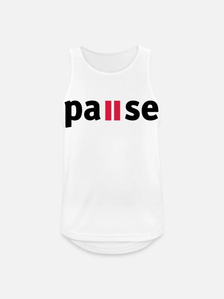 Pause - Men's Breathable Tank Top - white