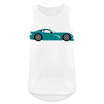 Sports car - Men's Breathable Tank Top - white - Front - Nick (188cm)