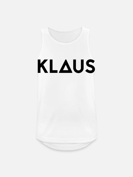 Prénom Klaus - Débardeur respirant Homme - blanc