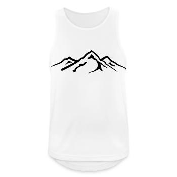 Mountain, Mountains - Men's Breathable Tank Top - white - Front - Nick (188cm)