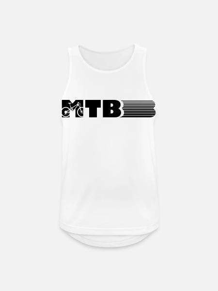 VTT design - Débardeur respirant Homme - blanc
