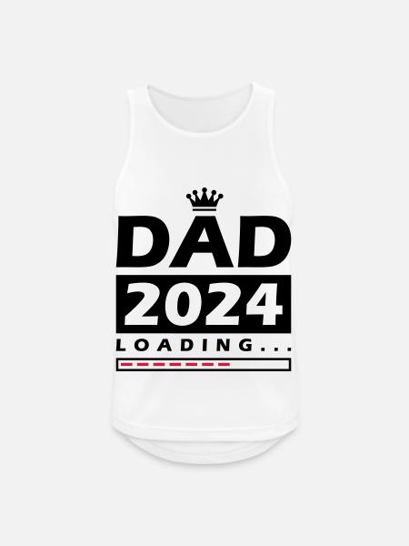 Dad 2024 Loading Papa - Men's Breathable Tank Top - white