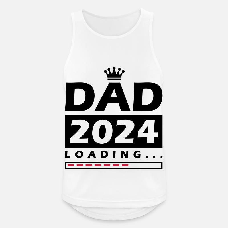 Dad 2024 Loading Papa - Men's Breathable Tank Top - white