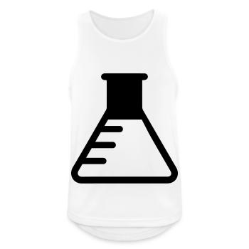Reagenzglas Icon - Männer Tank Top atmungsaktiv - Weiß - Vorne - Nick (188cm)