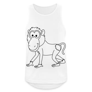 Monkey monkey comic - Men's Breathable Tank Top - white - Front - Nick (188cm)