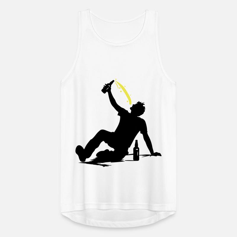 Drinking Bier Silhouette Männer Tank Top atmungsaktiv