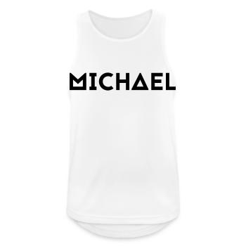 First name Michael - Men's Breathable Tank Top - white - Front - Nick (188cm)