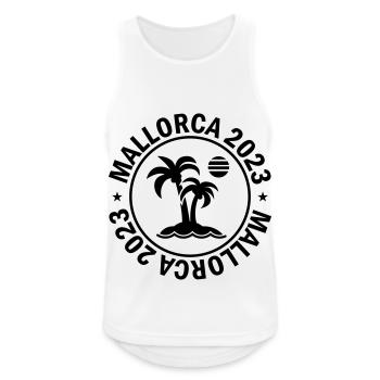 Majorque 2023 Palm - Débardeur respirant Homme - blanc - Devant - Nick (188cm)