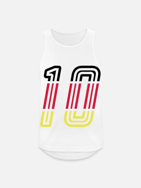 10 Zahl symbol Germany - Männer Tank Top atmungsaktiv - Weiß