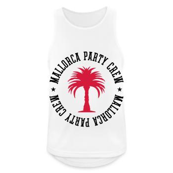 Mallorca Party Crew - Débardeur respirant Homme - blanc - Devant - Nick (188cm)