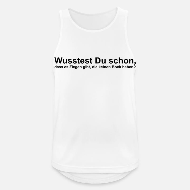 Have the goats can not be bothered - Men's Breathable Tank Top - white