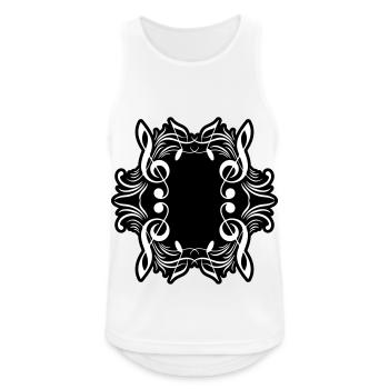 Music notes symbol music - Men's Breathable Tank Top - white - Front - Nick (188cm)