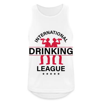 Dicton international sur la consommation d’alcool - Débardeur respirant Homme - blanc - Devant - Nick (188cm)