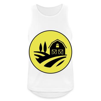 Farm Ernte Kreis - Männer Tank Top atmungsaktiv - Weiß - Vorne - Nick (188cm)