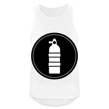 Sauerstoff Tauchen Kreis - Männer Tank Top atmungsaktiv - Weiß - Vorne - Nick (188cm)